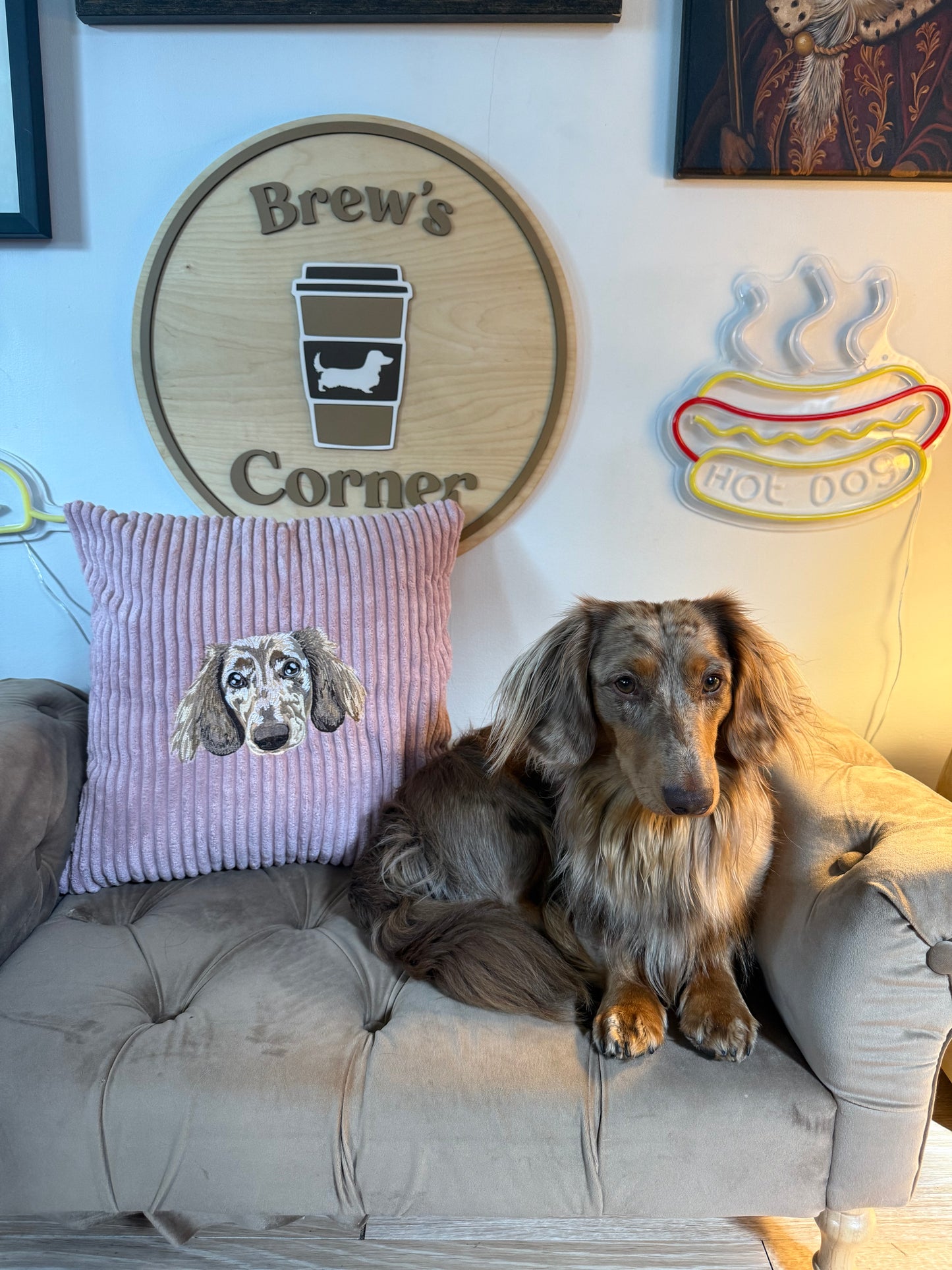 Embroidered Pillow