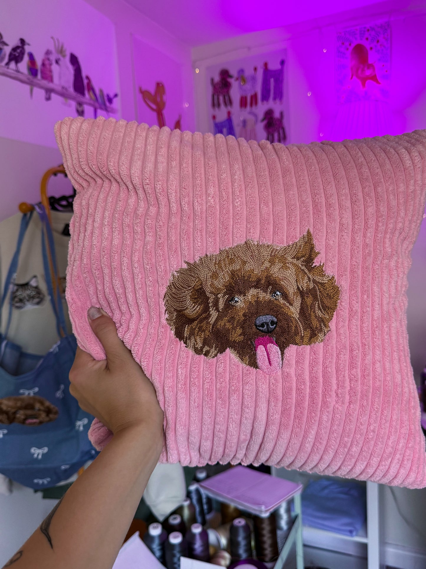 Embroidered Pillow