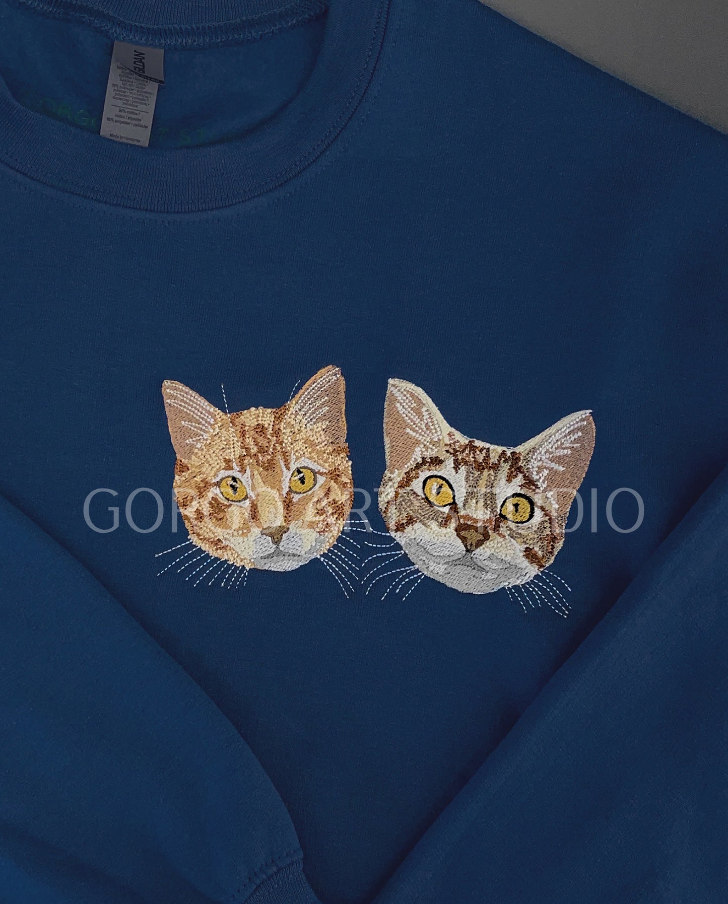 Embroidered Varsity Style Crewneck