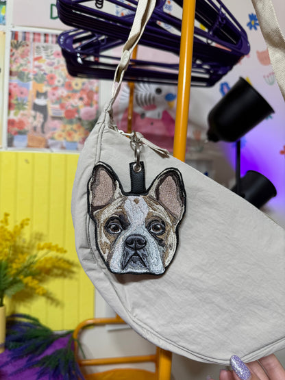 Embroidered Bag Charm