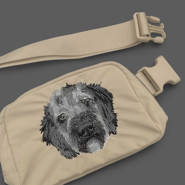 Embroidered Belt Bag