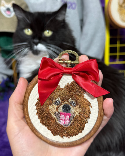 Embroidered Tree Ornament