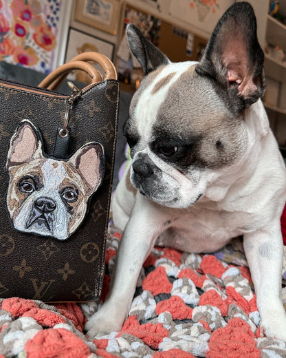 Embroidered Bag Charm