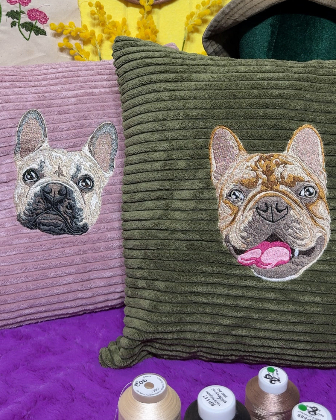 Embroidered Pillow