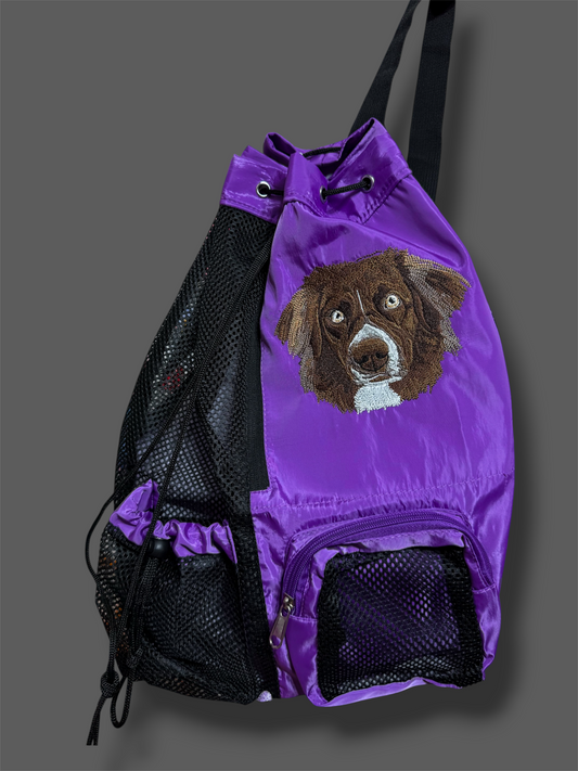 Embroidered Outdoor Backpack