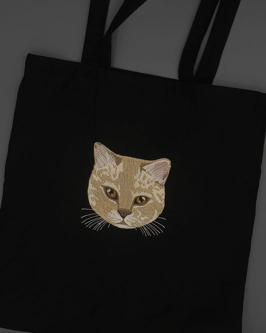 Embroidered Cotton Tote Bag