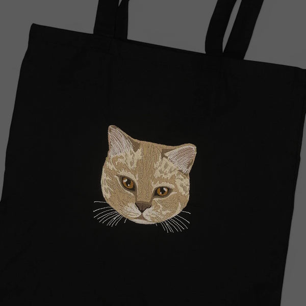 Embroidered Cotton Tote Bag