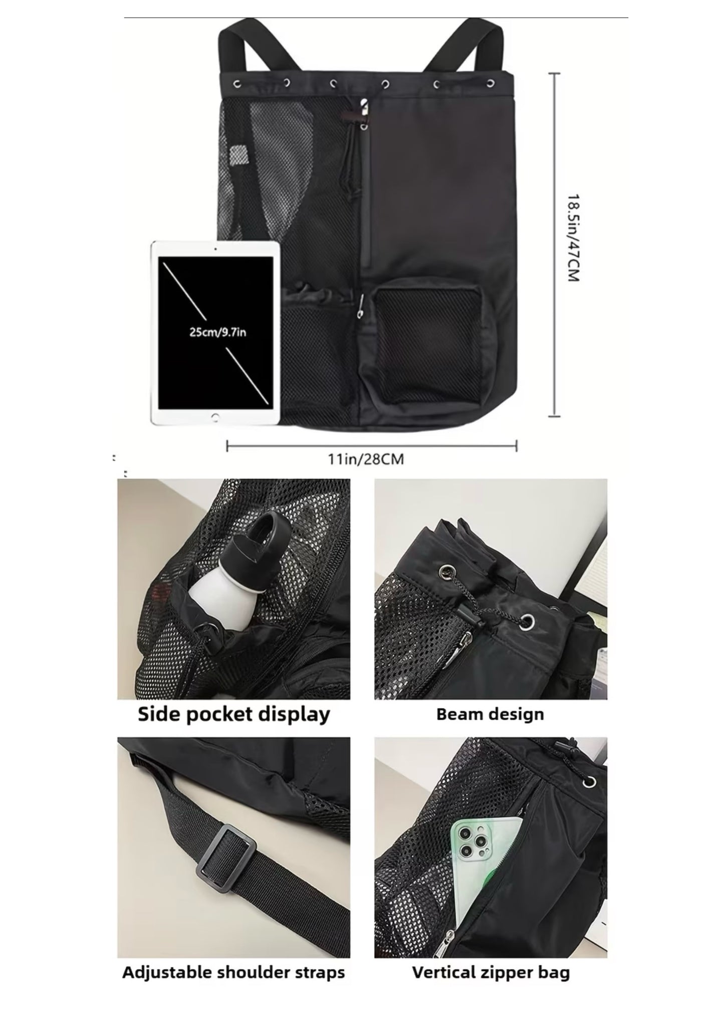 Embroidered Outdoor Backpack