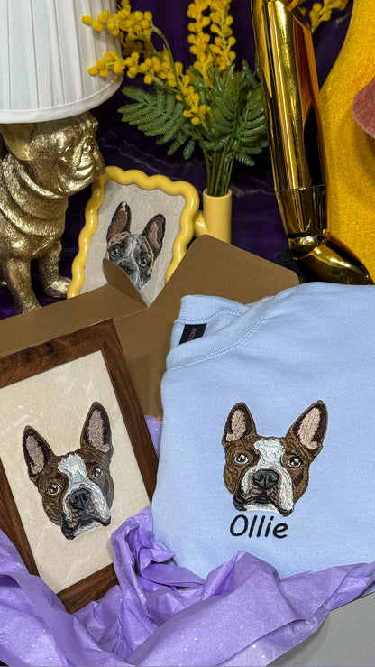 Embroidered Framed Photo