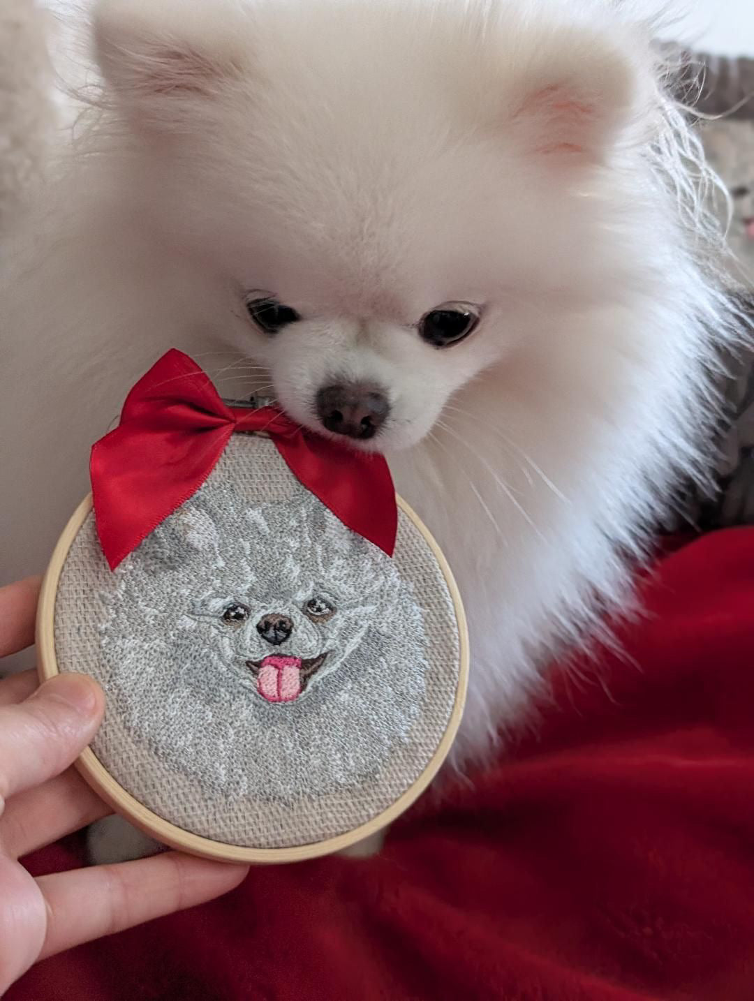 Embroidered Tree Ornament