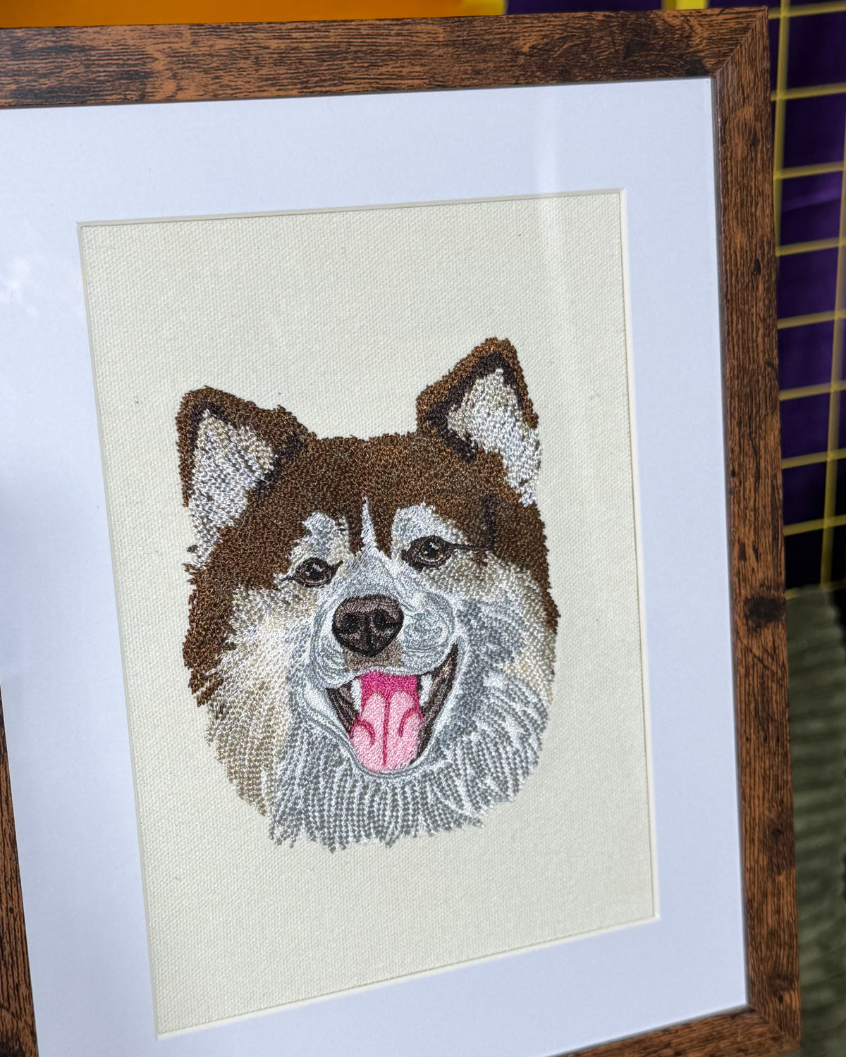 Embroidered Framed Photo