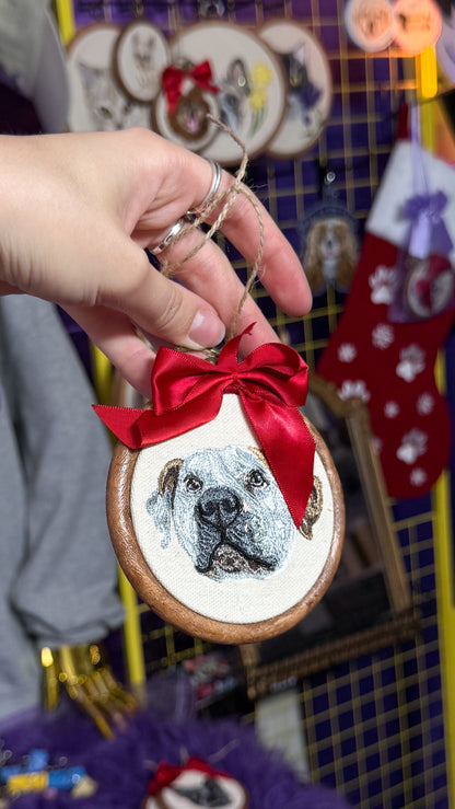 Embroidered Tree Ornament