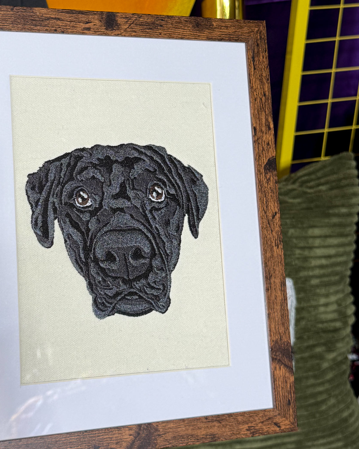 Embroidered Framed Photo