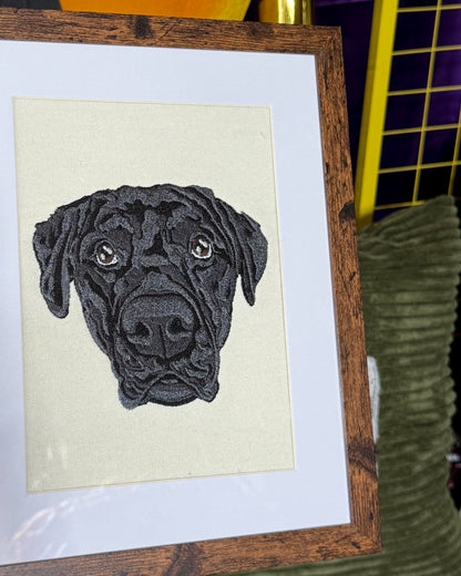Embroidered Framed Photo