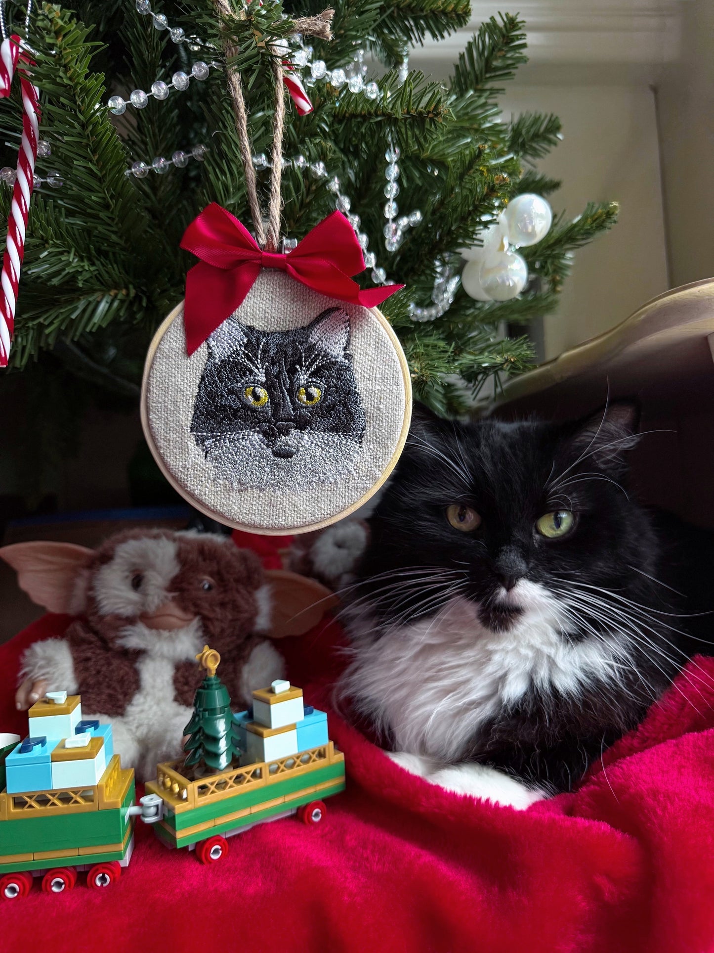 Embroidered Tree Ornament