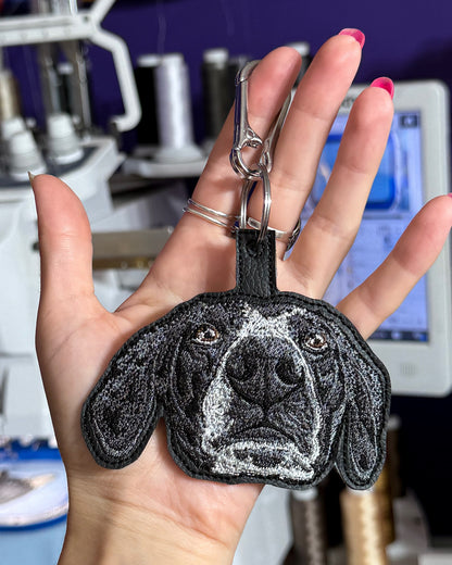 Embroidered Bag Charm