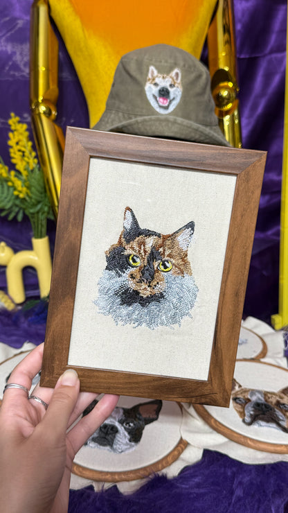 Embroidered Framed Photo