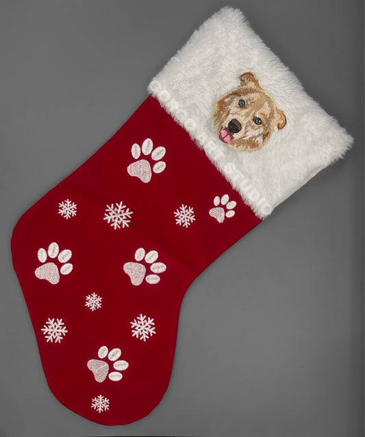 Embroidered Christmas Stocking