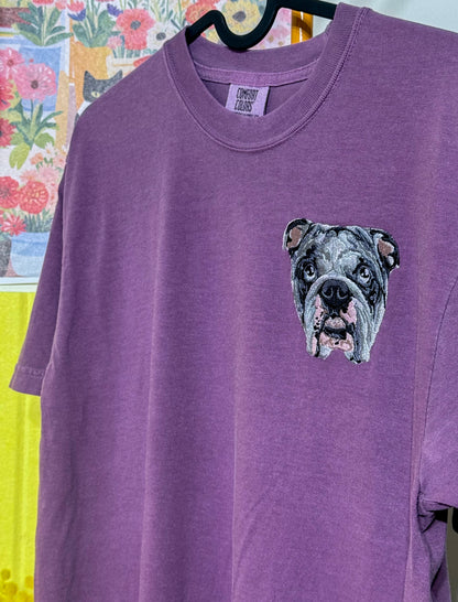 Embroidered Cotton T-Shirt