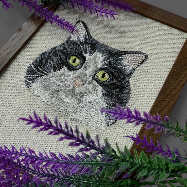 Embroidered Framed Photo