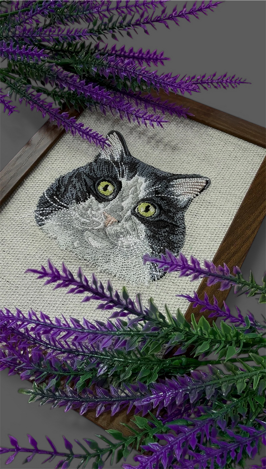 Embroidered Framed Photo