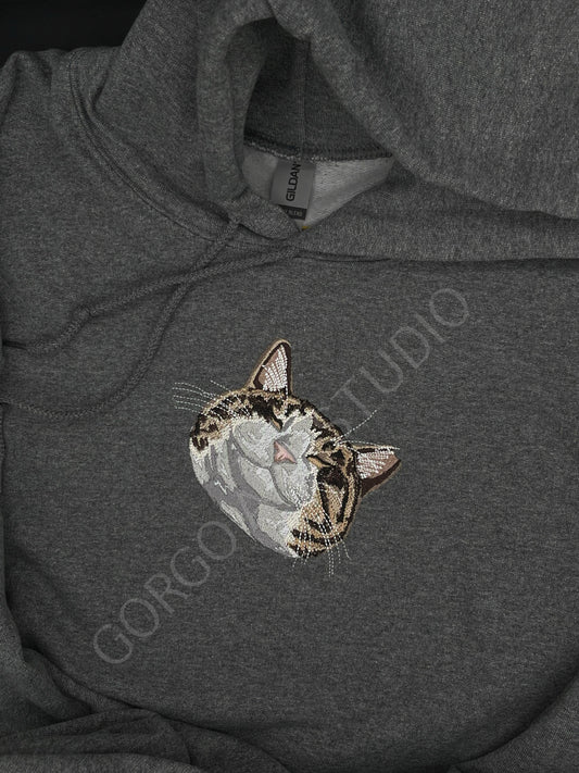 Embroidered pet hoodie