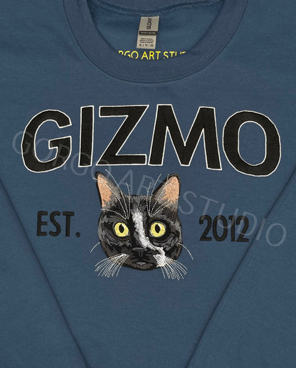 Embroidered Varsity Style Crewneck