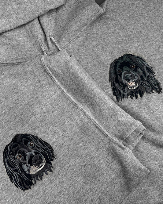 Embroidered pet hoodie